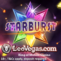 Leo Vegas - 50 free spins without deposit + 200% bonus + 200 freespins